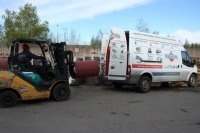 Доставка готовой продукции автотранспортом завода