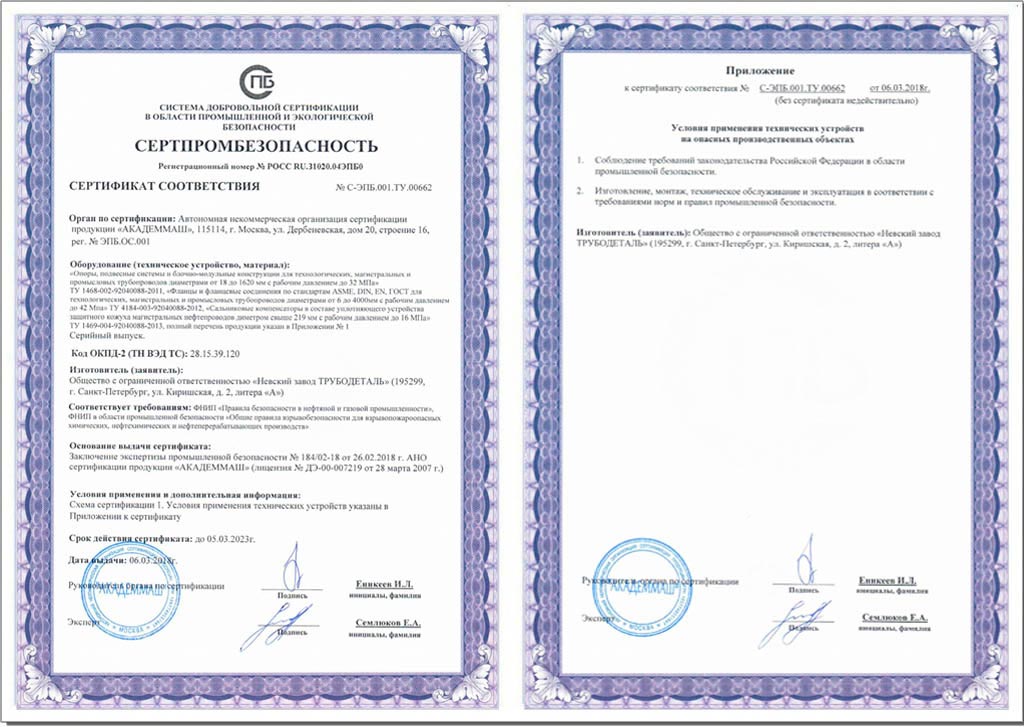 Сертпромбезопасность